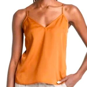 Cami style V-Neck Orange Tank Top